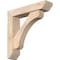 Ekena Millwork Legacy Slat Smooth Bracket w/ Offset Brace, Douglas Fir, 5 1/2"W x 24"D x 24"H BKT0604X24X24LEC06SDF - alternate 1